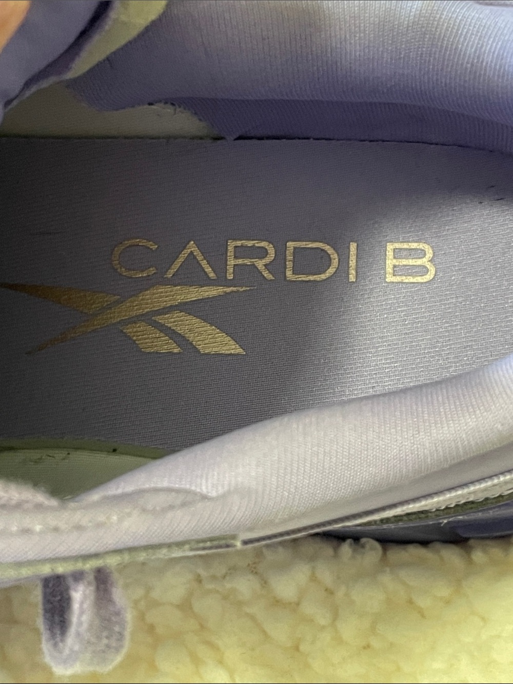 Cardi B X Reebok Wmns Club C Crisp Purple Like New Size 9.5 Women - Picture 3 of 9